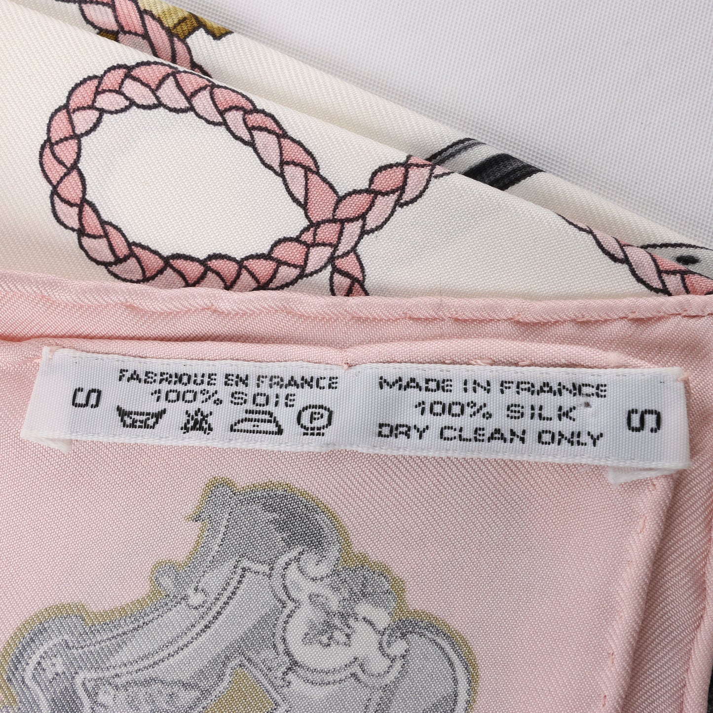 Hermès Carré 90 "LES CLES" 100% Silk Scarf in Pink