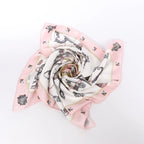 Hermès Carré 90 "LES CLES" Silk handkerchief in Pink