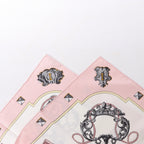 Hermès Carré 90 "LES CLES" Silk handkerchief in Pink