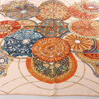 Hermès Carré 90 "LES DOMES CELESTES" Silk handkerchief in Brown
