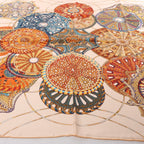 Hermès Carré 90 "LES DOMES CELESTES" Silk handkerchief in Brown