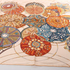 Hermès Carré 90 "LES DOMES CELESTES" Silk handkerchief in Brown