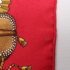 Hermès Carré 90 "LES FETES DU ROI SOLEIL" Silk handkerchief in Red
