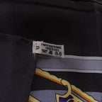 Hermès Carré 90 "LES MUSEROLLES" Silk handkerchief in Gray