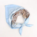 Hermès Carré 90 "LES RIVIERES DE BABEL" Silk handkerchief in Blue
