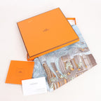 Hermès Carré 90 "LES RIVIERES DE BABEL" Silk handkerchief in Blue