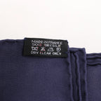 Hermès Carré 90 "LES SECRETS DE MINOS" Silk handkerchief in Navy Blue