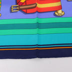 Hermès Carré 90 "LES Sangles" Silk handkerchief in Blue