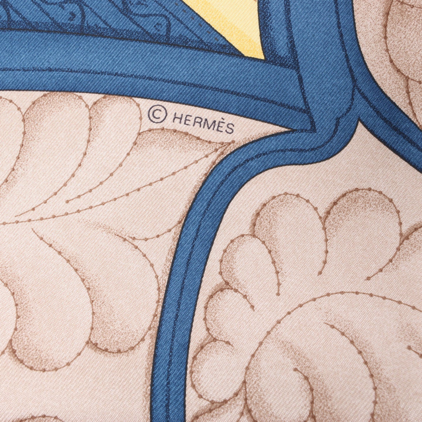 Hermès Carré 90 "LETTRES EQUESTRES" Foulard 100% Soie en Orange