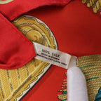 Hermès Carré 90 "Epaulettes" Silk handkerchief in Red
