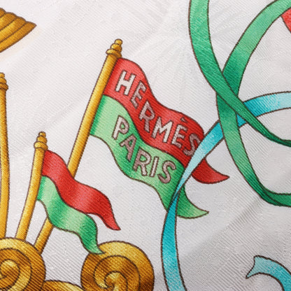 Hermès Carré 90 "LUNAPARK" Silk handkerchief in Red