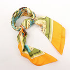 Hermès Carré 90 "L'ALPHABET DES METIERS" Silk handkerchief in Orange