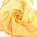 Hermès Carré 90 "L'ART D'ECRIRE" Silk handkerchief in Yellow