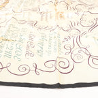 Hermès Carré 90 "L'ART D'ECRIRE" Silk handkerchief in Beige