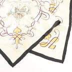 Hermès Carré 90 "L'ART D'ECRIRE" Silk handkerchief in Beige