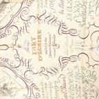 Hermès Carré 90 "L'ART D'ECRIRE" Silk handkerchief in Beige