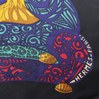 Hermès Carré 90 "L'ATLANTIDE" Silk handkerchief in Black x Gold