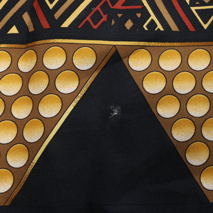 Carré Hermès Carré 90 « L'OR DES CHEFS » 100 % soie noir
