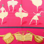 Hermès Carré 90 "La Dance ballet" Silk handkerchief in Pink