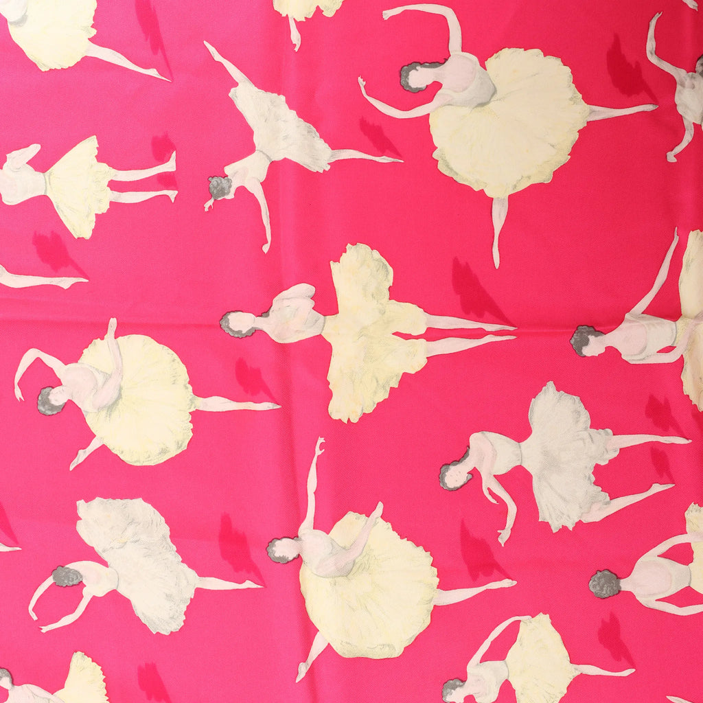 Hermès Carré 90 "La Dance ballet" Silk handkerchief in Pink