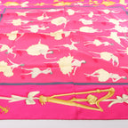 Hermès Carré 90 "La Dance ballet" Silk handkerchief in Pink