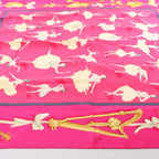 Hermès Carré 90 "La Dance ballet" Silk handkerchief in Pink