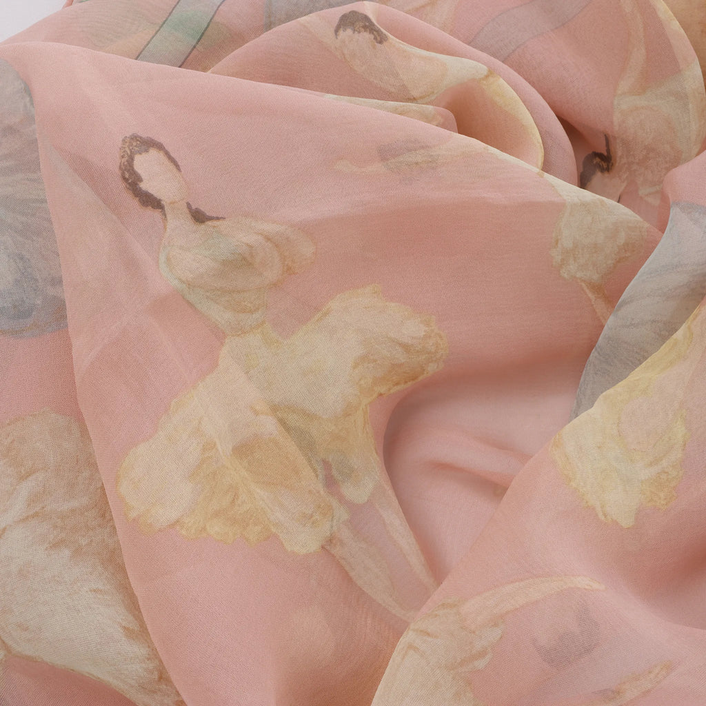 Hermès Carré 90 "La Dance ballet" Silk handkerchief in Pink