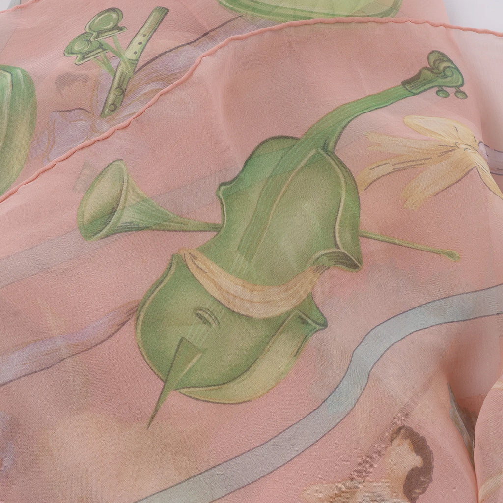 Hermès Carré 90 "La Dance ballet" Silk handkerchief in Pink