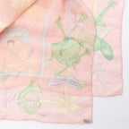 Hermès Carré 90 "La Dance ballet" Silk handkerchief in Pink