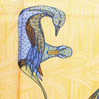 Hermès Carré 90 "La Mare aux Canards" Silk handkerchief in Yellow