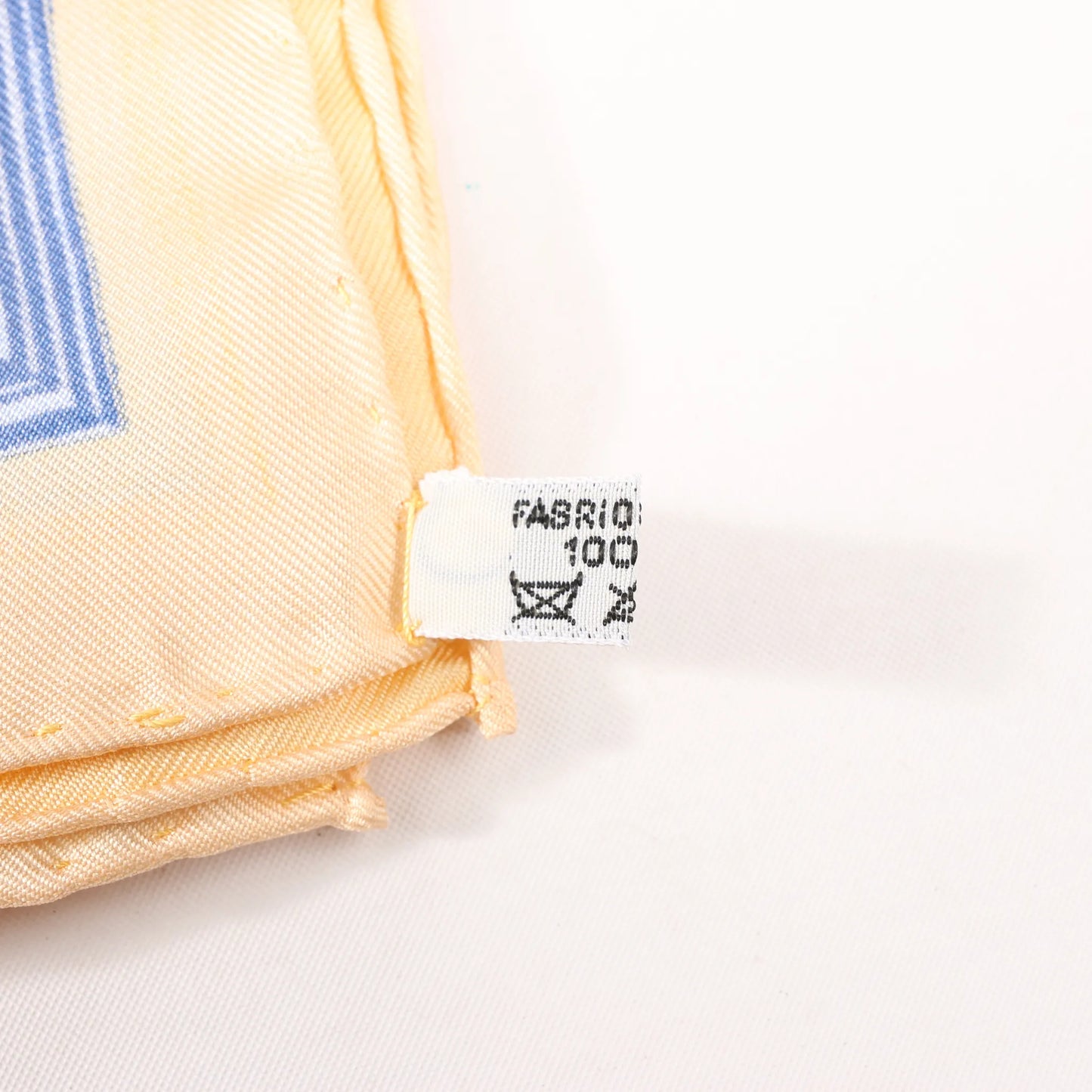 Hermès Carré 90 "La Mare aux Canards" Silk handkerchief in Yellow