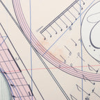 Hermès Carré 90 "La Musique Des Spheres" 100% Silk Scarf in Pink