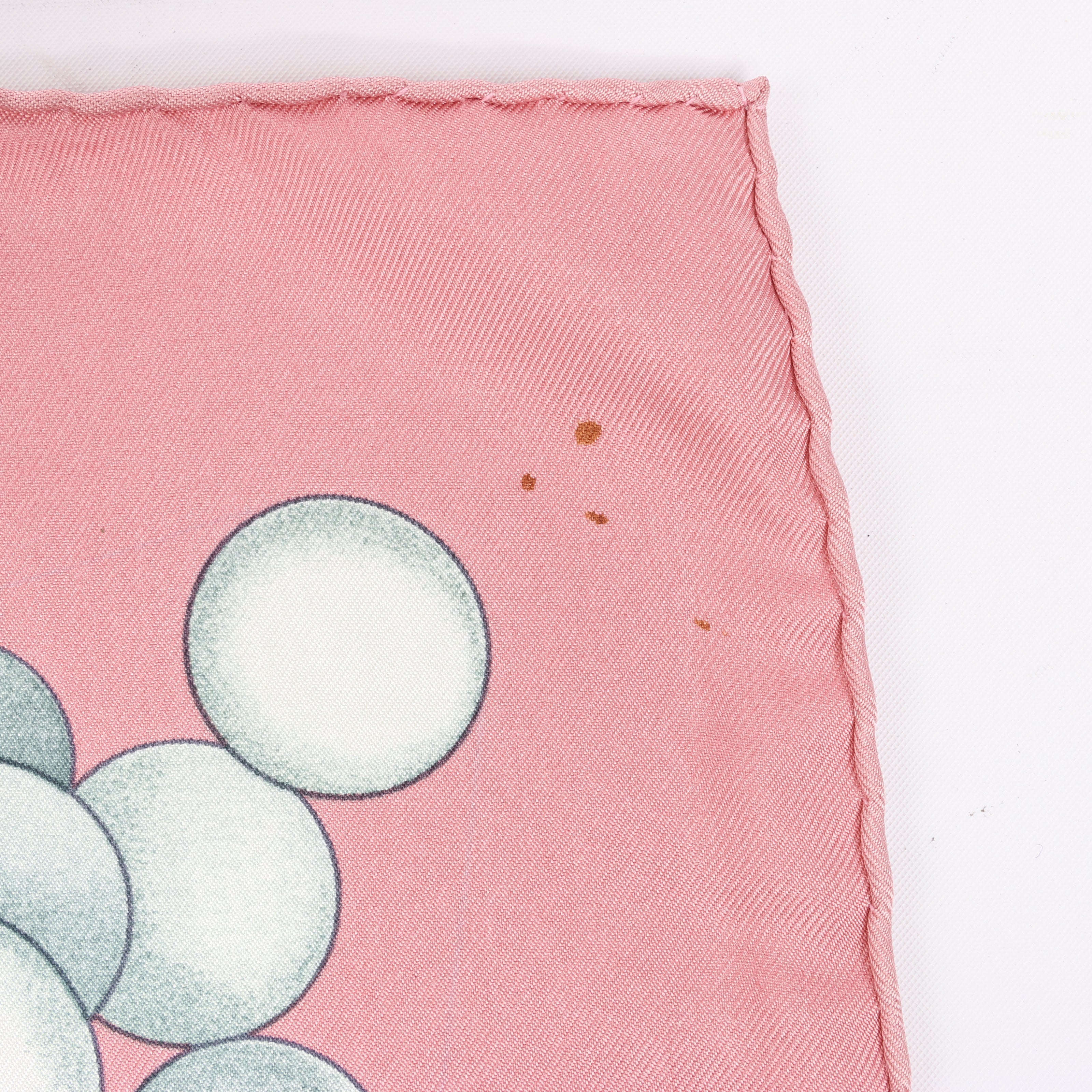 Hermès Carré 90 "La Musique Des Spheres" 100% Silk Scarf in Pink