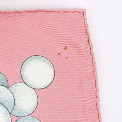 Hermès Carré 90 "La Musique Des Spheres" 100% Silk Scarf in Pink