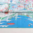 Hermès Carré 90 "Le Grand Prix du Faubourg" Silk handkerchief in Blue