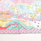 Hermès Carré 90 "Le Premier Chant" Silk handkerchief in Pink