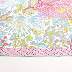 Hermès Carré 90 "Le Premier Chant" Silk handkerchief in Pink