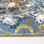 Hermès Carré 90 "Le Sacre des Saisons" Silk handkerchief in Gray