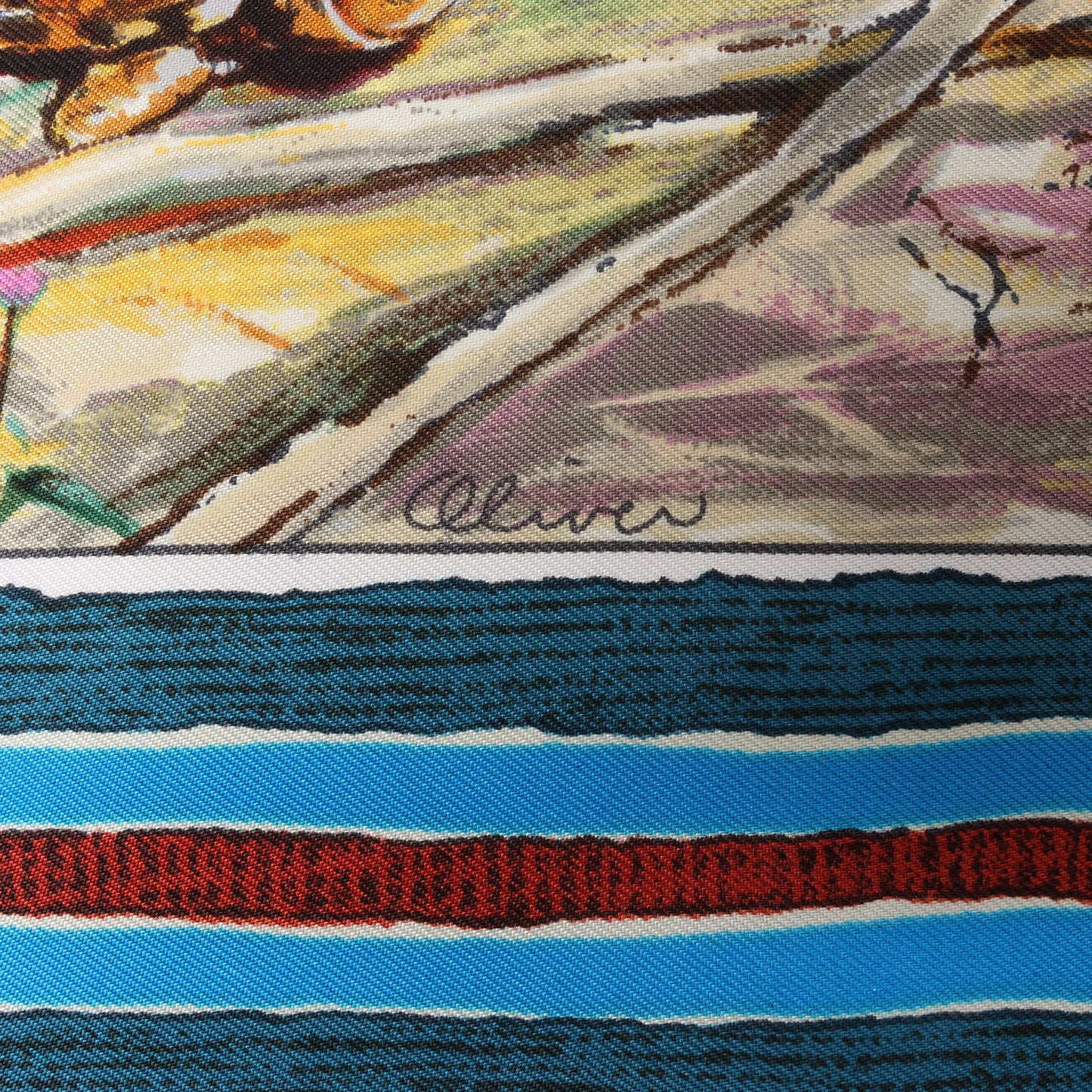 Hermès Carré 90 "Les Cheyennes" Silk handkerchief in Red