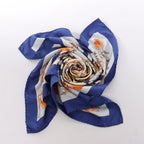 Hermès Carré 90 "Les Jardiniers du Roy" Silk handkerchief in Blue