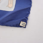 Hermès Carré 90 "Les Jardiniers du Roy" Silk handkerchief in Blue