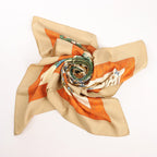 Hermès Carré 90 "Les Legendes de L'Arbre" Silk handkerchief in Beige