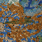 Hermès Carré 90 "Les Legendes de L'Arbre" Silk handkerchief in Blue