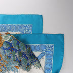 Hermès Carré 90 "Les Legendes de L'Arbre" Silk handkerchief in Blue