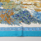 Hermès Carré 90 "Les Legendes de L'Arbre" Silk handkerchief in Blue