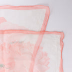 Hermès Carré 90 "Les Pivoines Koyaku" Silk handkerchief in Pink