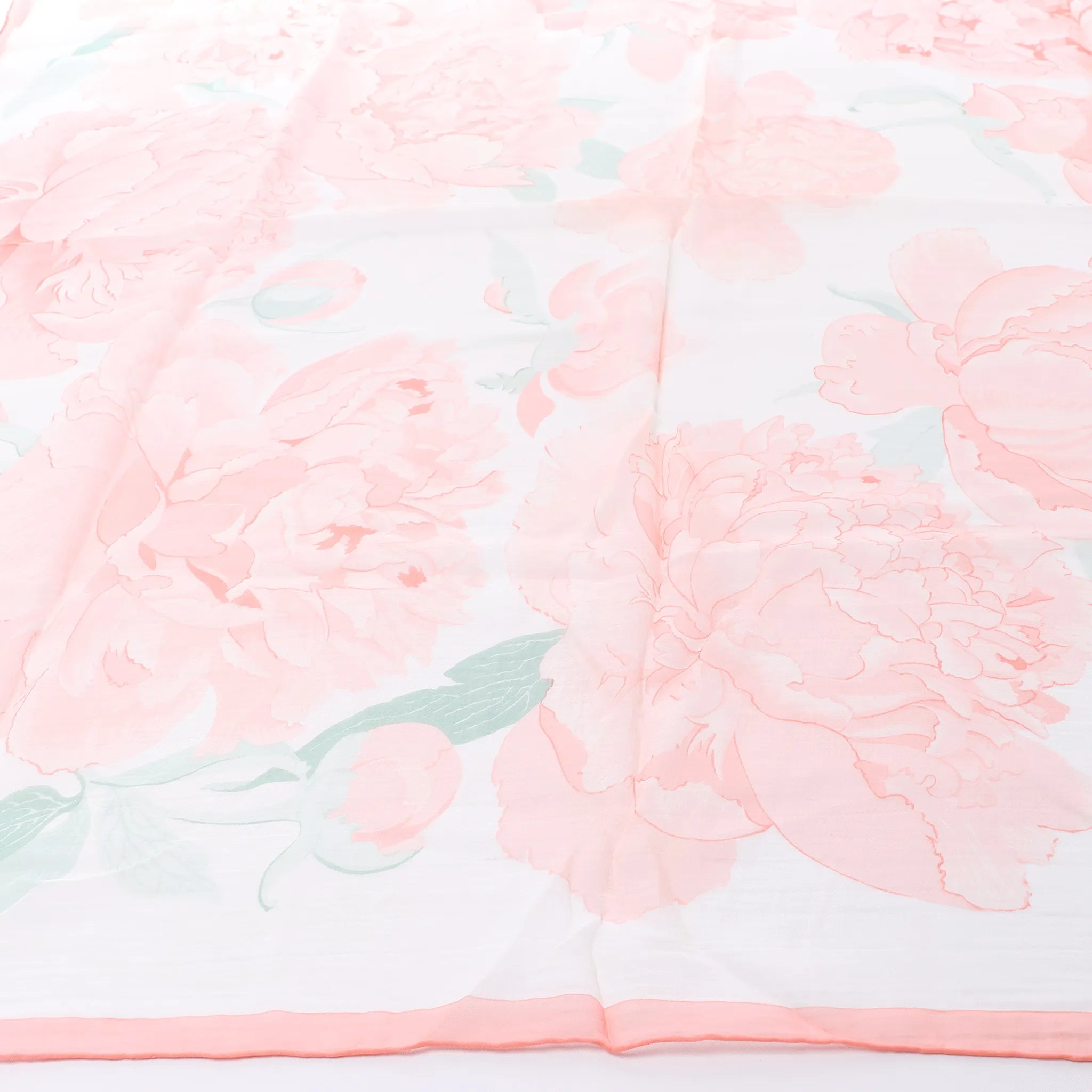Hermès Carré 90 "Les Pivoines Koyaku" Silk handkerchief in Pink