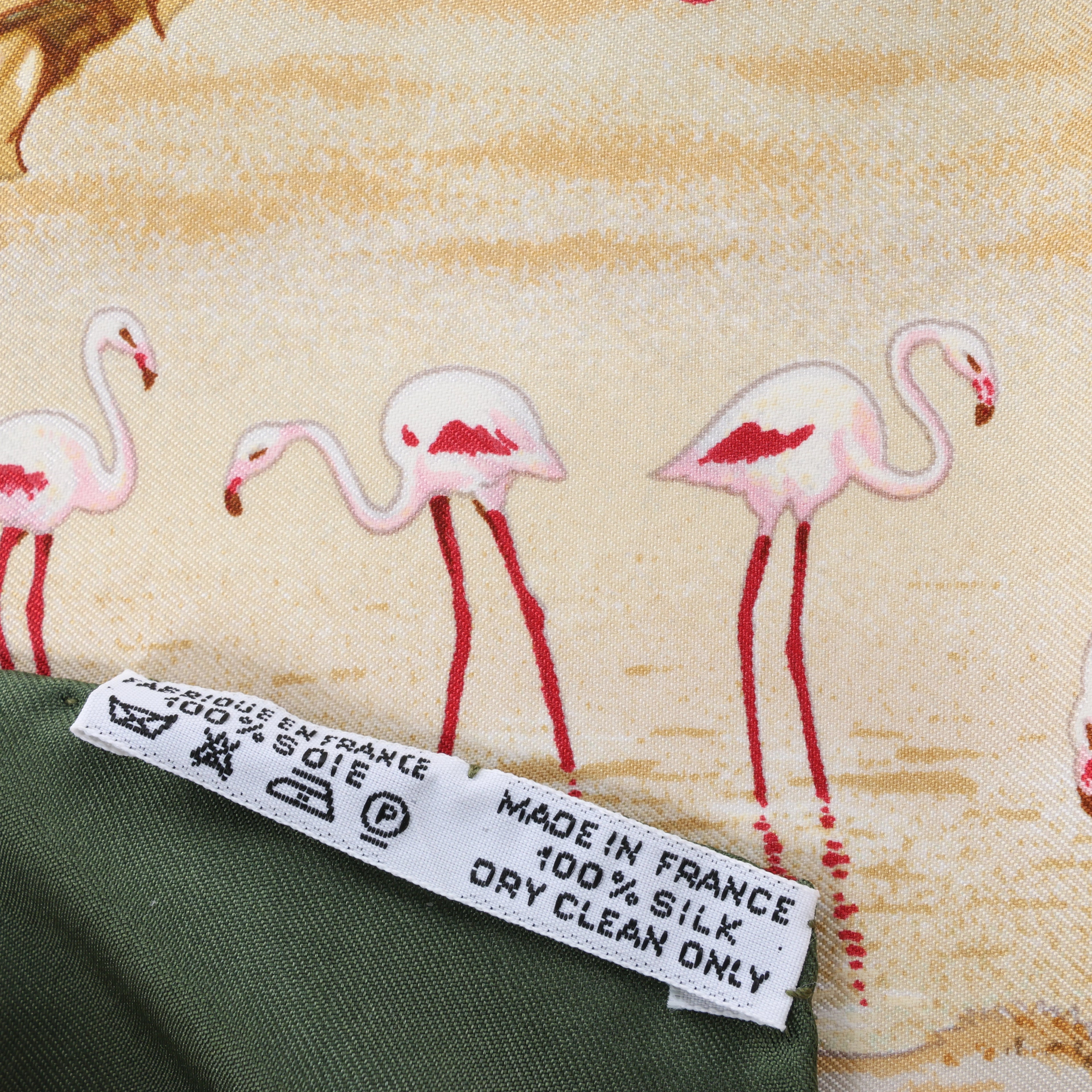 Hermès Carré 90 "Les Quatre Saisons" Silk handkerchief in Green