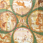 Hermès Carré 90 "Les Quatre Saisons" Silk handkerchief in Green
