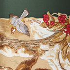 Hermès Carré 90 "Les Quatre Saisons" Silk handkerchief in Green